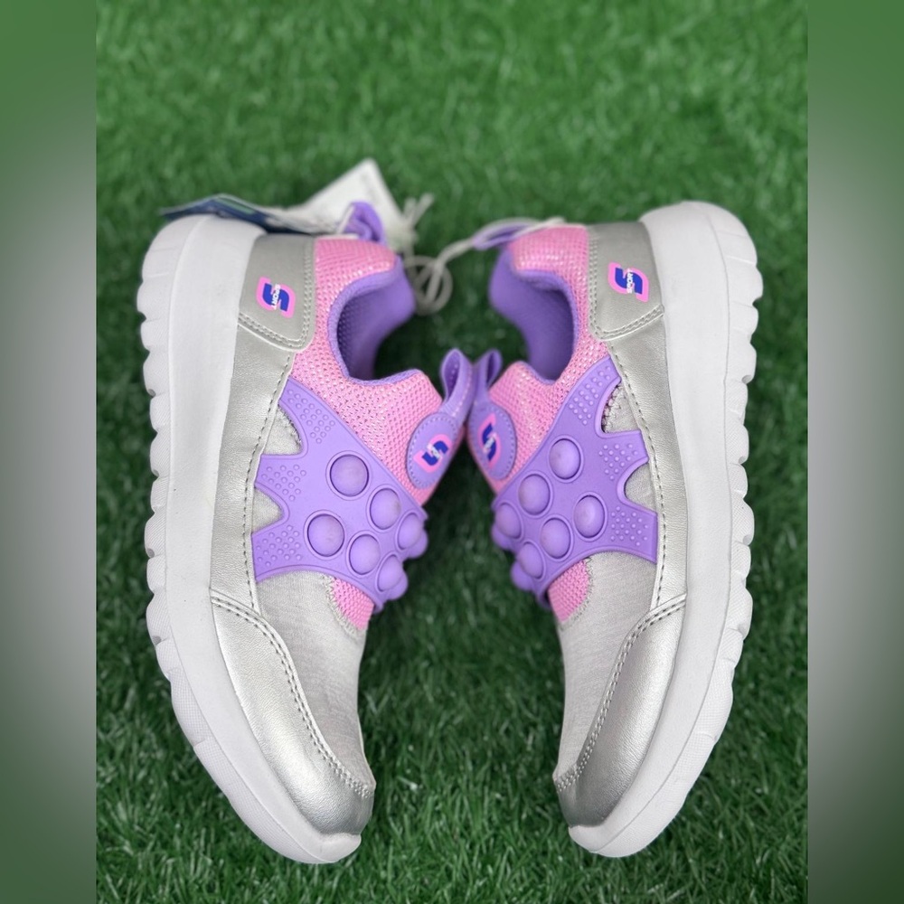 S Sport By Skechers POPS Girls' Denise Colorblock Sneakers - Size 1 - Picture 6 of 7